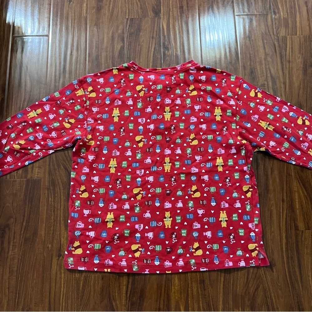 Vintage Disney Store Winnie the Pooh Red Pajama Set size large/XL - Picture 7 of 12